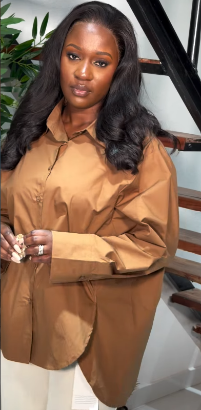 Brown Casual Top